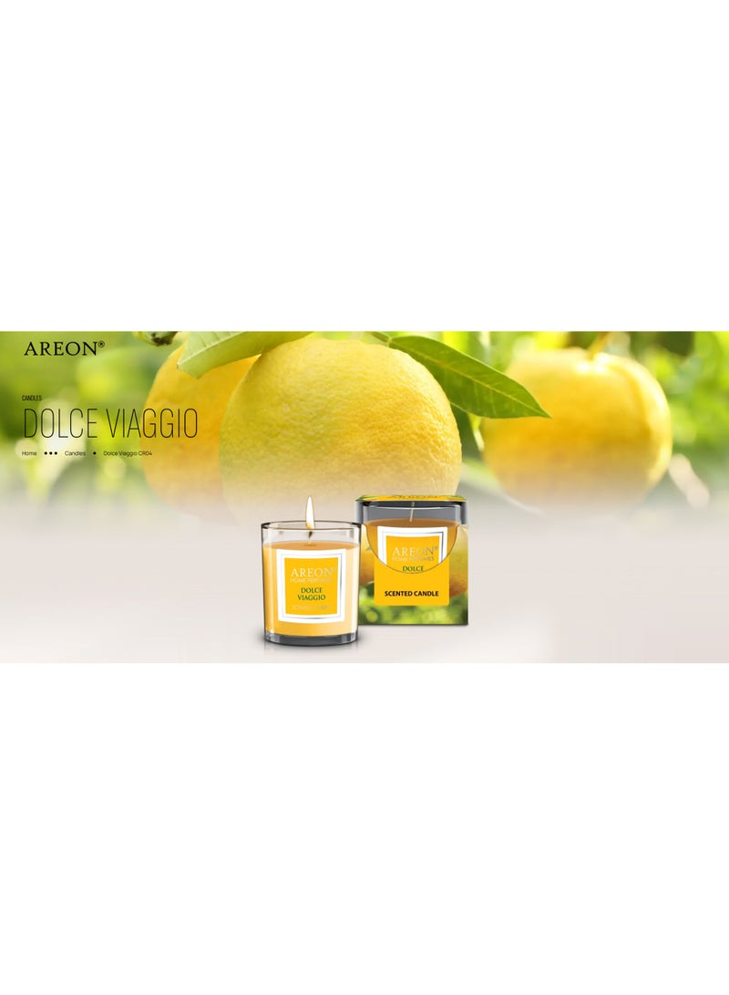 Areon Scented Candle 120g – Dolce Viaggio Fragrance, Long-Lasting Aroma - Image 3